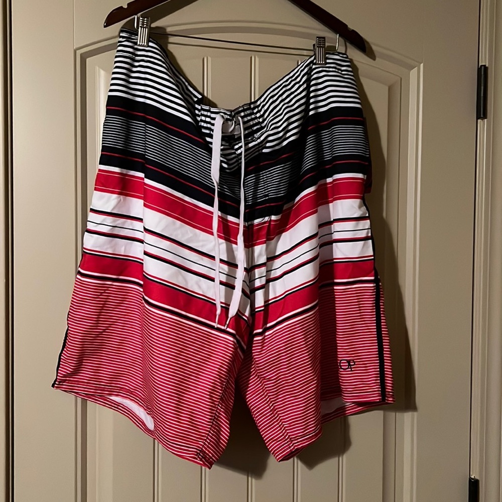 OP Striped Swim Trunks 22”